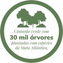 30 mil árvores plantadas com espécies da Mata Atlântica